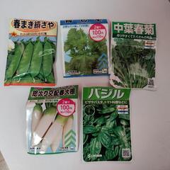 ハーブや野菜の種の残り５種類
゜。相鉄線和田町駅チカ