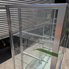 【中古】クリアショーケース　ガラス　
