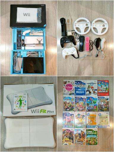 ★任天堂Wii本体一式・カセット一式★