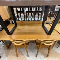 💜FUJISHI(フジシ) ダイニング4点セット 🎵定価￥379,500🎵 天然木使用 おしゃれなベンチ💜