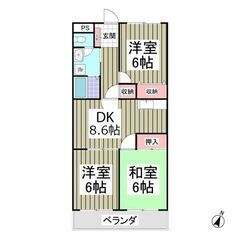 💙💙フリーレント1ヶ月付き😍《3DK》上尾市🐻ペット可能😺駐車場...
