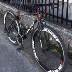 ＜整備済＞CANOVER(カノーバー)クロスバイク・ブラック 700C・3×7段変速・新品交換部品多数の超お得品！