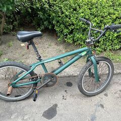 ジャンク品　自転車　No.829　グリーン　20インチ　※ラチェ...