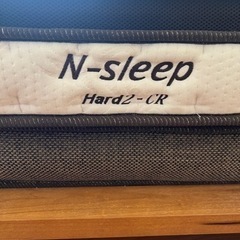 北海道旭川市 ニトリ 木製Wベッド マットレス2枚 N-Sleep Hard2-CR