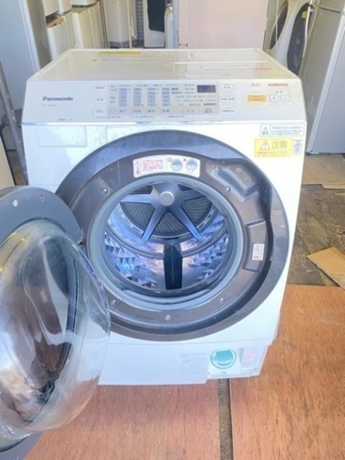 福岡市内配送設置無料　パナソニック Panasonic NA-VX3600L-W [ドラム式電気洗濯乾燥機（9.0kg） 左開き 泡洗浄 クリスタルホワイト] 排水蓋欠品
