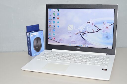 中古良品ノートパソコン Windows11 爆速SSD512GB NEC NS700/K AMD Ryzen7 2700U/メモリ8GB/15.6インチ/HDMI/無線内蔵/ブルーレイ/Webカメラ