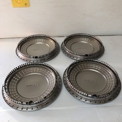 【北海道旭川市直接取引歓迎】美品 TOYOTA トヨタ 13クラウン 130系クラウン ステンレス製純正ホイールキャップ 4枚セット 昭和レトロ 当時物 