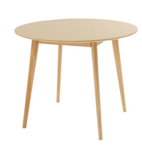 ラウンドテーブル 合成樹脂化粧繊維板 天然木(パイン) ラッカー塗装 ナチュラル TAP-001NA