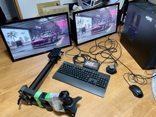 【期間限定価格】デスクトップ パソコン PC ゲーミング PC モニター2枚 配信セット