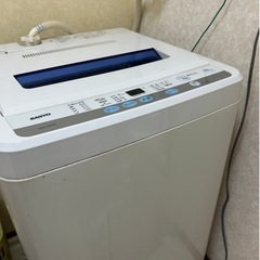 【引き取り先決定】SANYO 洗濯機　ASW-600 6.0kg