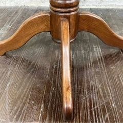 展示品 ナラ材 無垢材 木製 丸テーブル ダイニングテーブル センターテーブル ラウンドテーブル