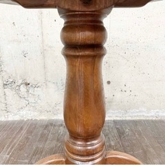 展示品 ナラ材 無垢材 木製 丸テーブル ダイニングテーブル センターテーブル ラウンドテーブル