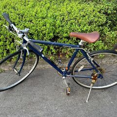 クロスバイク　No.830　紺　WEEKENDBIKS　※前輪振...