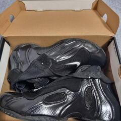 nike air fligtposite carbon fiber black silver