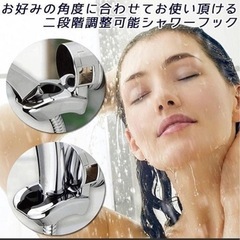 【受取者決定】シャワーホルダー 取り付け簡単 真空吸盤式 銀メッ...