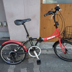 DUCATI[ドゥカティ]SDF-206 20吋折り畳み自転車 外装6段(レッドＸブラック)