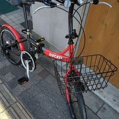 DUCATI[ドゥカティ]SDF-206 20吋折り畳み自転車 外装6段(レッドＸブラック)
