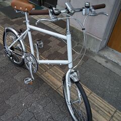 Michikusa[ミチクサ]20吋 ミニベロ(小径車) 6speed(ホワイト)
