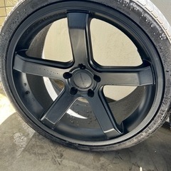 完了しました！19インチホイール　スモークブラック　ワンボックス車にオススメ