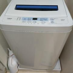 洗濯機 6kg AQUA aqw-s601w 8月中旬以降での引...
