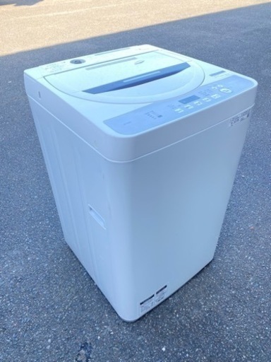 福岡市内配送設置無料　2020年　シャープ SHARP 全自動洗濯機 幅56.5cm(ボディ幅52.0cm) 6kg ステンレス穴なし槽 ブラウン系 ES-GE6D-T