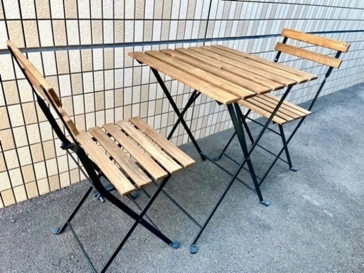 IKEA テルノー　テーブル\u0026チェアセット　屋外用