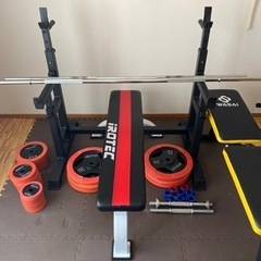 ベンチプレス　バーベル　ダンベル　プレートセット