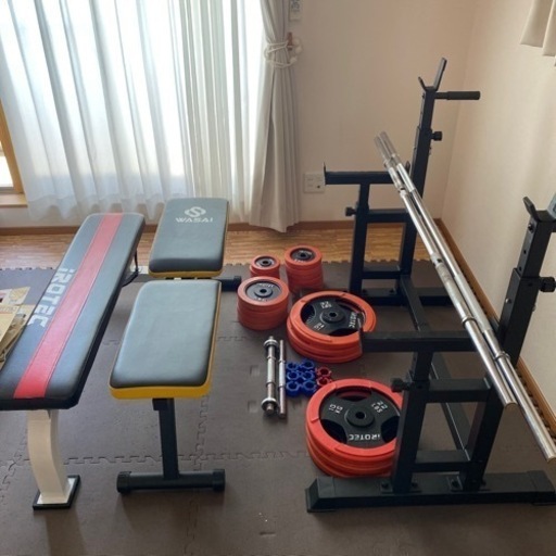 ベンチプレス バーベル ダンベル プレートセット