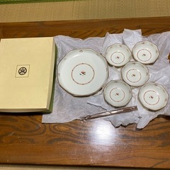 たち吉　和皿　食器　取り鉢揃(箸付) 花あわせ