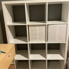 IKEA 棚　KALAX  ホワイト4×3段