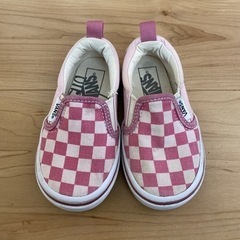 中古　キッズ　靴　15㎝　VANS  ピンク　鬼滅