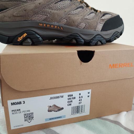 MERRELL MOAB3 WIDE WIDTH モアブ3 ワイド 27cm US9　メンズ シューズ ペカン MOAB 3 幅広