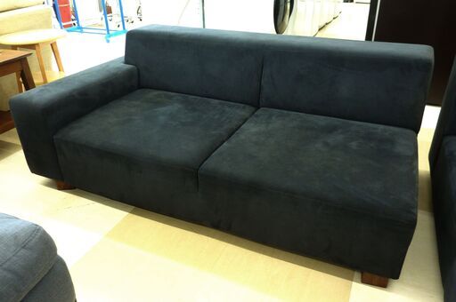 FLANNEL SOFA / フランネルソファ BRICK SOFA BLACK 2.5肩肘+3P  