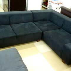FLANNEL SOFA / フランネルソファ BRICK SOFA BLACK  2.5肩肘+3P コーナーソファ 札幌市清田区