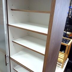 キッチンボード 食器棚 レンジボード ガラス扉 フォレ120KB 中古 レンジ台 札幌市東区 新道東店