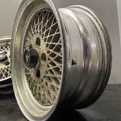 ENKEI エンケイ 旧車ホイール 15インチ 4本 6J5HPCD114.3+15 メッシュ 希少 当時物　(VHD381) クレジットカード QR決済可能