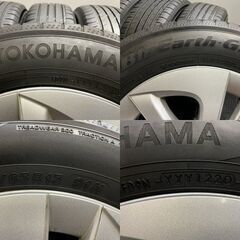 【YOKOHAMA BluEarth-GT AE51 195/65R15】夏タイヤ【トヨタ 50プリウス 純正ホイール 15インチ 6.5J5HPCD100+40】20年製 バリ溝　(TE958) クレジットカード QR決済可能