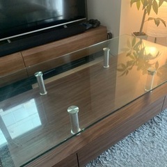 【美品】ガラステーブル🩵大幅値下げ中