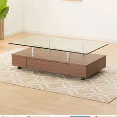 【美品】ガラステーブル🩵大幅値下げ中