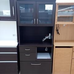 ★ジモティ割あり★  レンジボード ダークブラウン H180.5×D40×W80 クリーニング済み OJ1564