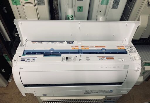 K04413　富士通　中古エアコン　主に6畳用　冷房能力2.2kw/暖房能力2.5kw