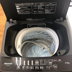 安心の一年保証付き【Hisense】5.5kg全自動洗濯機お売りします！