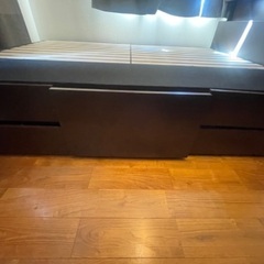 収納付き🛏️🌕ダブルベッドフレーム