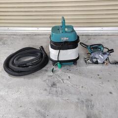 防じん丸ノコ　+　専用集じん機