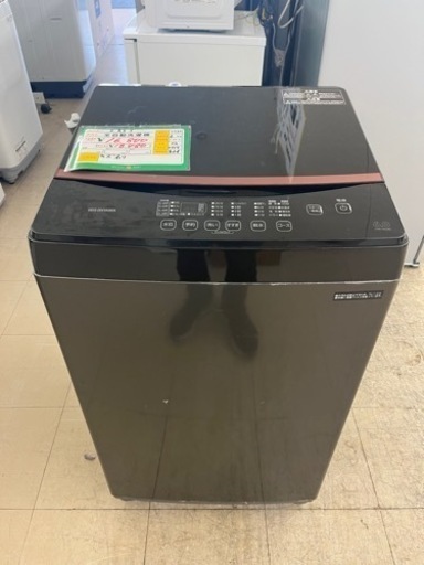 ☆578　IRIS　全自動洗濯機6kg黒　2021年製　【リサイクルマート鹿児島宇宿店】
