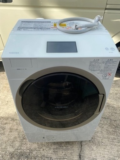 TOSHIBA  ドラム洗濯機 TW-127X7R　2019年製　12kg●E075W003
