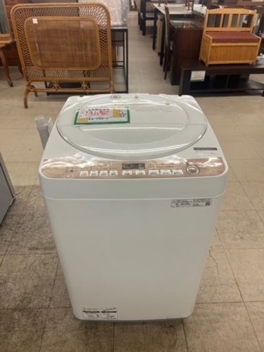 ☆580　SHARP　全自動洗濯機7kg　2020年製　【リサイクルマート鹿児島宇宿店】