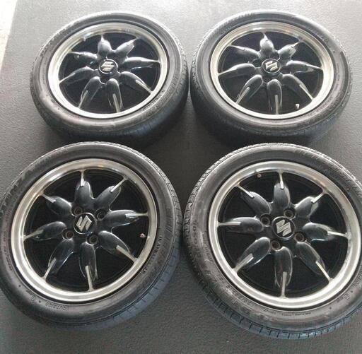 スズキ・アルト ターボRS 純正ホイール+タイヤ 4本セット