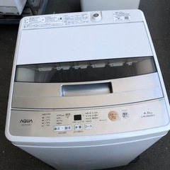福岡市内配送無料　AQW-S45G-W 全自動洗濯機 ホワイト ...
