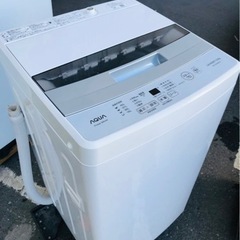 福岡市内設置配送無料 2021年式 AQW-S50HBK-FS 全自動洗濯機 フロスト